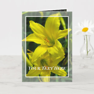 Citron Daylily [hälsningskort] カ ー Kort