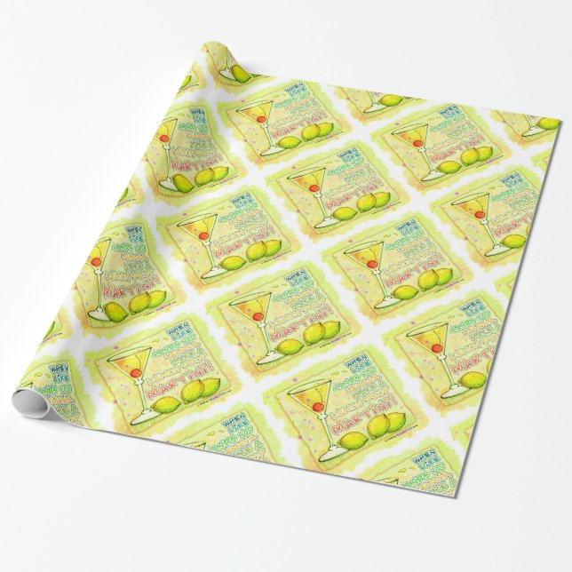 Citron Drop INPACKNINGSPAPPER Presentpapper (Utrullad)