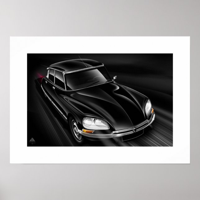 Citron DS "at Speed 2" Illustrated Poster (Framsidan)