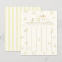 Citron Efterrätt Baby Shower Bingo