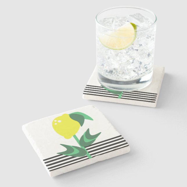 Citron Frukt Trädgård Växt Ränder  Stenunderlägg (Sidan)