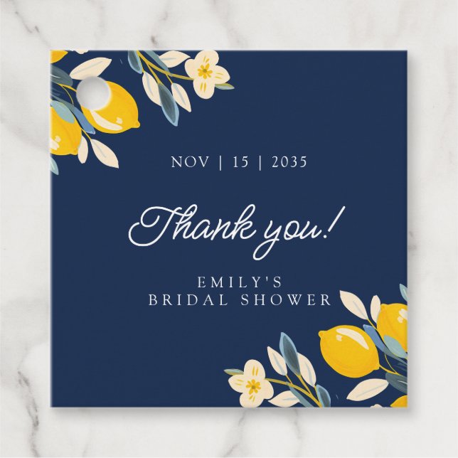 Citron Gåvor Etiketter (Framsida)