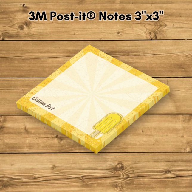 Citron Glasspinne Post-it Block (Skapare uppladdad)