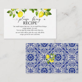 citron gren och blå mosaik möhippa tilläggskort