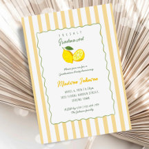 Citron Gul Randig Chic Studentfest