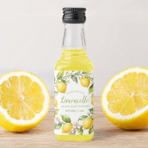 Citron Hemlagad Limoncello Baby Shower Förmån
