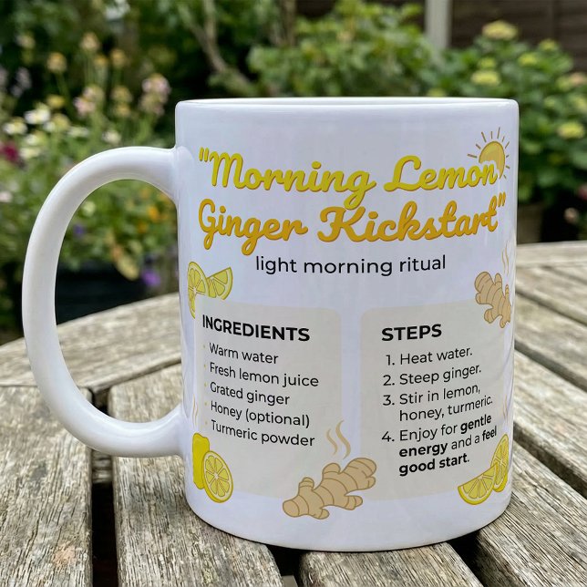 Citron & Ingefära Varm Morgoninfusion Te Ritual Kaffemugg (Skapare uppladdad)