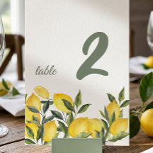 Citron Italien Personlig Bord Nummer Skylt
