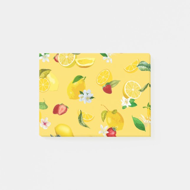 Citron & Jordgubb 3 Post-it Block (Framsida)