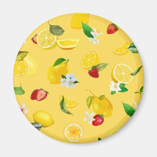 Citron & Jordgubbs 3 Magnet (Framsidan)