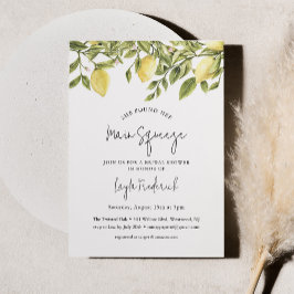 CITRON Lemon Inbjudningskort för möhippan