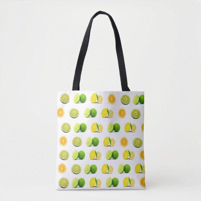 Citron, Lime och Apelsiner Shoppingväska Tygkasse (Framsida)