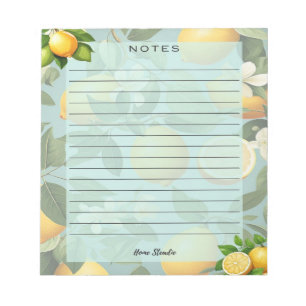 Citron Liv Notisblock Anteckningsblock