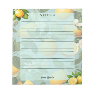 Citron Liv Notisblock Anteckningsblock
