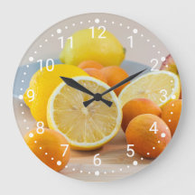 Citron Med Aprikoser Och Äpplen Matfotografering