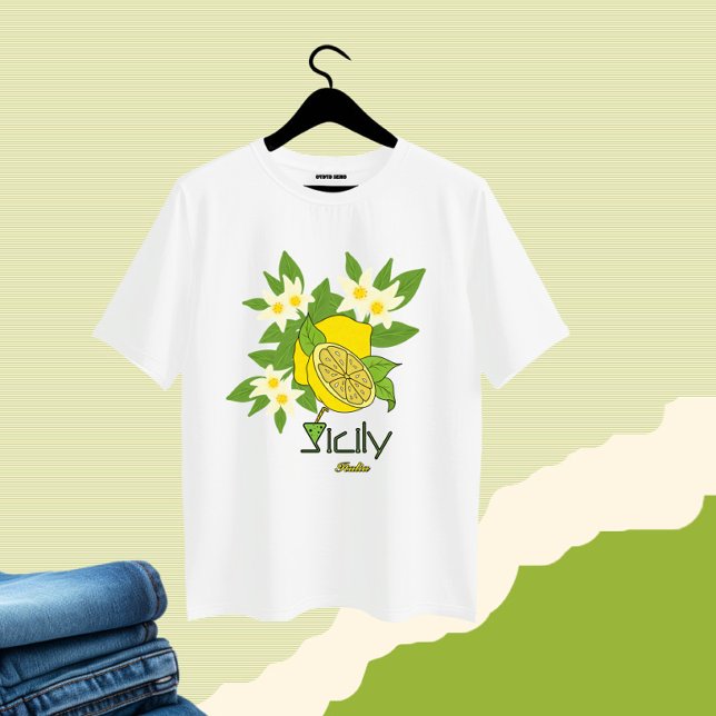 Citron med blommor t shirt (Skapare uppladdad)