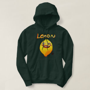 Citron med grönt ansikte hoodie