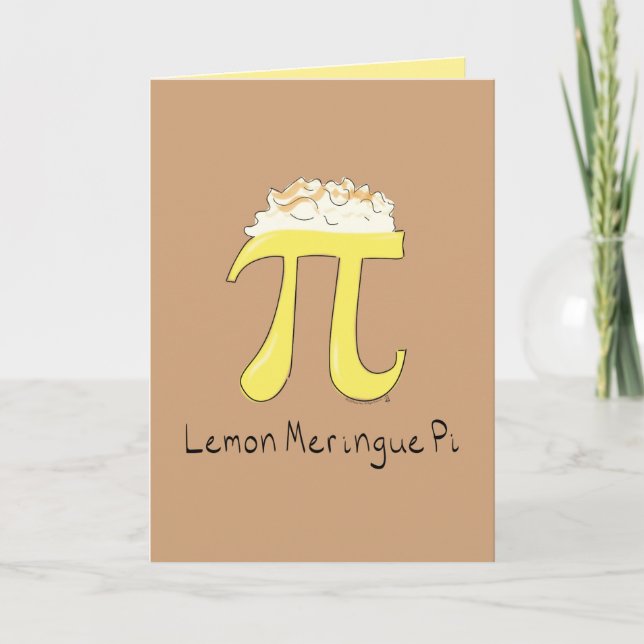 Citron Meringue Pi Grattiskort Kort (Framsida)