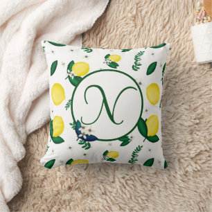Citron Monogram Kudde