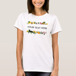 Citron och frukt ram anpassningsbar T-Shirt