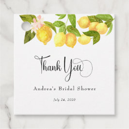 Citron och grönska | Bröllopsfest tack-kort Gåvor Etiketter