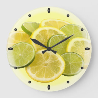 Citron och limefrukt stor klocka