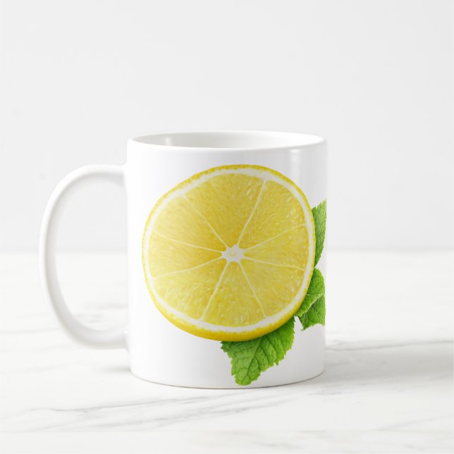 Citron och mint kaffemugg (Vänster)