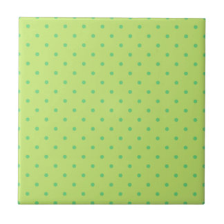 Citron och polka dots kakelplatta