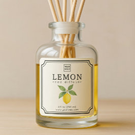 Citron Reed Diffuser Etikett