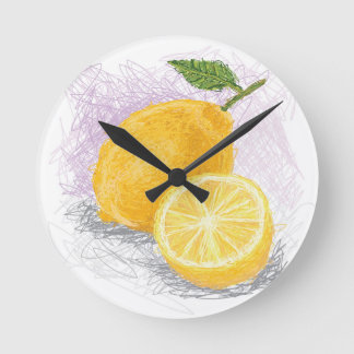 citron rund klocka