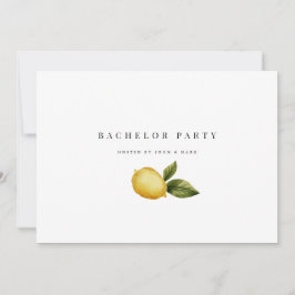 Citron Sällgiftsinverkarskort Inbjudningar