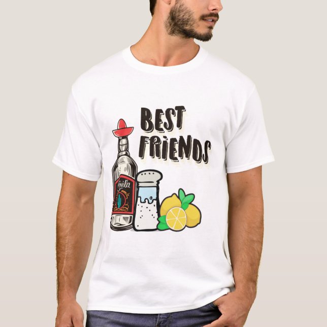 Citron, salt och tequila T- T Shirt (Framsida)