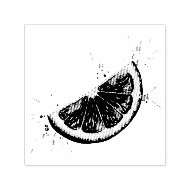 Citron Självfärgande Stämpel (Design)
