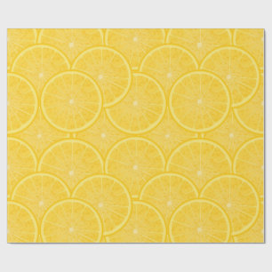 Citron skiva Citrusfrukt Gul presentpapper