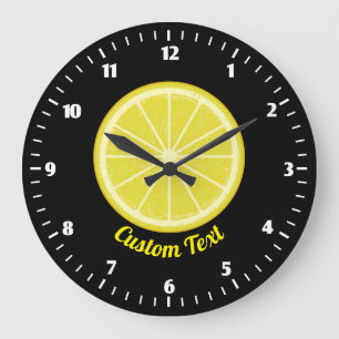 Citron skiva stor klocka