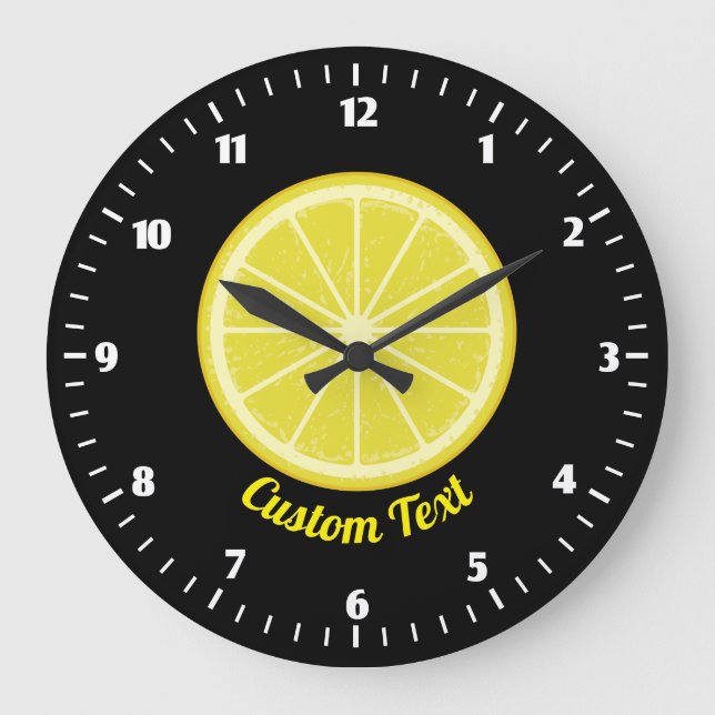 Citron skiva stor klocka (Framsida)