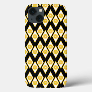 Citron skivor i modern diamantmönster