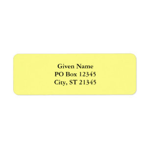 Citron Sorbet Returadress Etikett