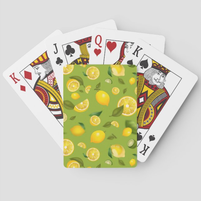 Citron sort 8 casinokort (Baksidan)