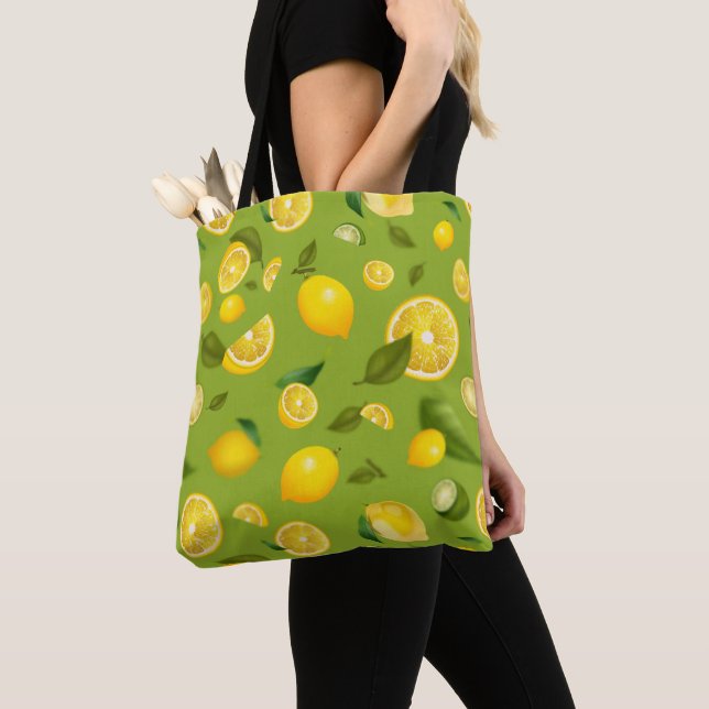 Citron sort 8 tygkasse (Närbild)