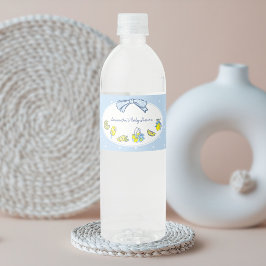 Citron Squeeze You Baby Shower Vattenflaskor Etikett