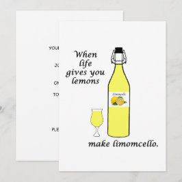Citron till Limoncello Inbjudningar