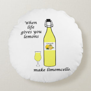 Citron till Limoncello Rund Kudde