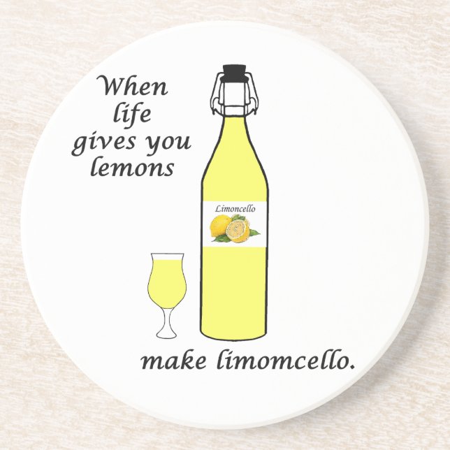 Citron till Limoncello Underlägg (Framsidan)