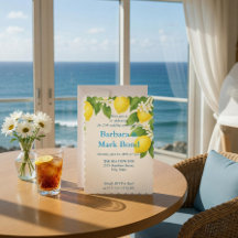 Citron Vattenfärg 25-års bröllopsdag