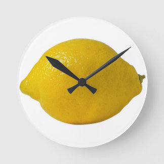 Citron Yellos Rund Klocka