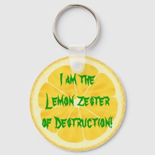 Citron Zester av förstörelse! Nyckelring