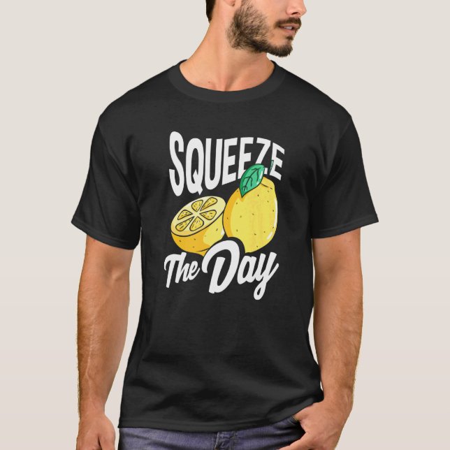 Citronadstäl Citronjuicebutik Pressa Dagen P T Shirt (Framsida)