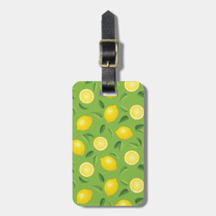 Citronbakgrundsmönster Bagagebricka