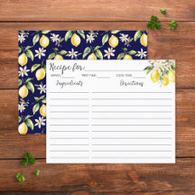 Citronblommor (botaniskt receptkort) Träd Gren